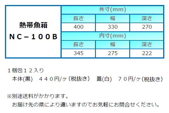 熱帯魚箱